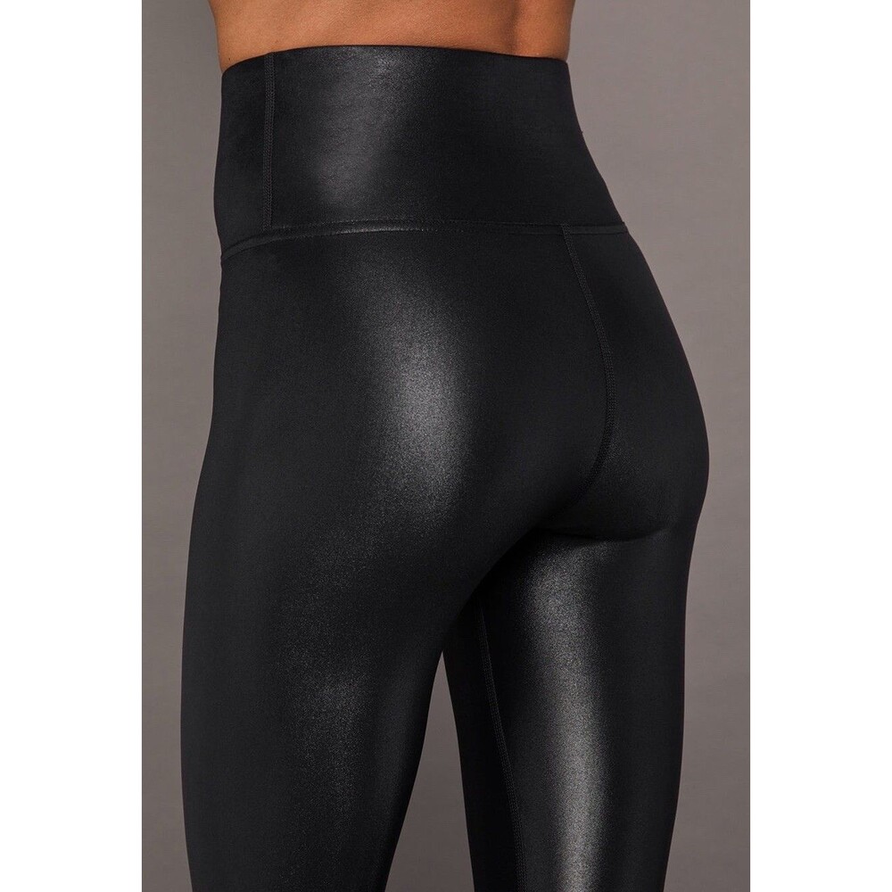 Carbon38 Takara Shine Leggings Womens XXS Black High Rise High Ankle Stretch